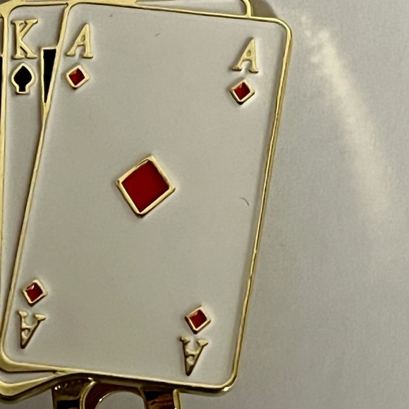 Poker Playing Cards Blip Hat Pin Pins Streetwear Hats Bag Fitted New Era White - Picture 3 of 6